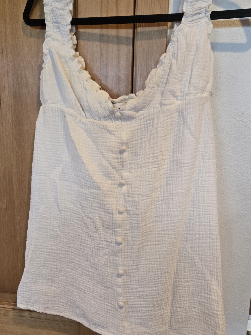 Princess Polly White Textured Camisole